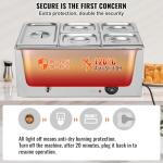 VEVOR 5-Pan Commercial Electric Food Warmer