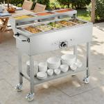 VEVOR Propane Steam Table with 5 Food Pans