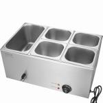 VEVOR 5-Pan Commercial Electric Food Warmer