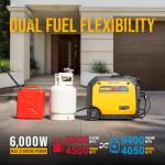 Gidrox 6000W Dual Fuel Inverter Generator