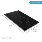 NutriChef Electric Induction Cooktop, 2 Burners