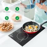 NutriChef Electric Induction Cooktop, 2 Burners