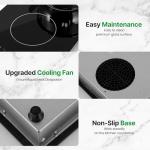 NutriChef Electric Induction Cooktop, 2 Burners