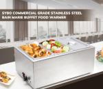 SYBO Commercial Stainless Steel Food Warmer - 3 Sections