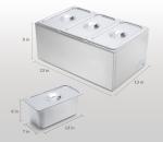 SYBO Commercial Stainless Steel Food Warmer - 3 Sections