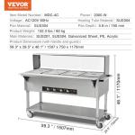 VEVOR 4-Pan Electric Buffet Food Warmer
