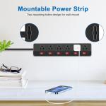 Heavy Duty 6-Outlet Power Strip with Switches