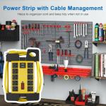 Heavy Duty Power Strip with USB and 10 Outlets