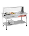 VEVOR Electric Food Warmer with Wheels and Shield