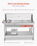 VEVOR Electric Food Warmer with Wheels and Shield