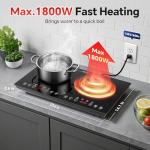 Portable 2-Burner Induction Cooktop with Touch Control