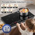 Portable 2-Burner Induction Cooktop with Touch Control