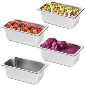 TOPZEA 4 Pack Stainless Steel Hotel Pans