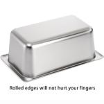 TOPZEA 4 Pack Stainless Steel Hotel Pans