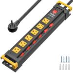 Heavy Duty Power Strip with Individual Switches