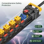 Heavy Duty Power Strip with Individual Switches