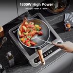 1800W Commercial Induction Cooktop with Timer