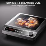 1800W Commercial Induction Cooktop with Timer
