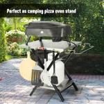 Feasto Foldable Grill Table with Pizza Oven Stand