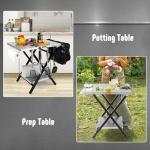 Feasto Foldable Grill Table with Pizza Oven Stand