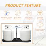 Heavy Duty Propane Tank Hold Down Bracket Kit