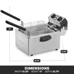 Waring Heavy Duty Double Basket Deep Fryer