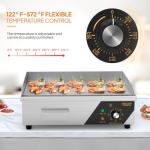 ROVSUN 22" Electric Flat Top Griddle with Temp Control