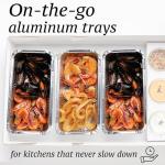 Aluminum Loaf Pans with Lids - 110 Pack