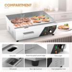 ROVSUN 22" Electric Flat Top Griddle with Temp Control