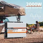OUBOTEK 2000W Pure Sine Wave Inverter for Vehicles