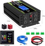 1500W Pure Sine Wave Power Inverter with Remote