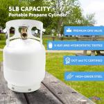 5 Pound Propane Tank Cylinder for Grills and Heaters