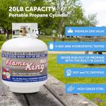 20 lb Steel Propane Tank with Gauge and Valve