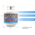 20-Pound Steel Propane Tank with Type 1 Valve