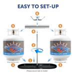 Dual Propane Tank Rack for RVs and Trailers