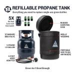 Ignik Refillable 5-Pound Propane Tank with Case