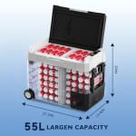 SHAREWIN 58QT Portable Electric Cooler with APP Control