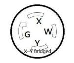 Parkworld NEMA 5-15 to Locking L14-30 Adapter Cord
