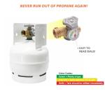 3LB Steel Propane Tank with Gauge for Grills