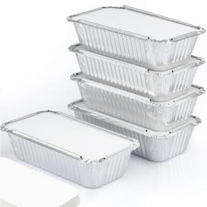 Aluminum Loaf Pans with Lids - 110 Pack