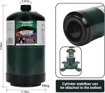 KOMAN BLUEFIRE 1lb Portable Propane Tank Pack of 4