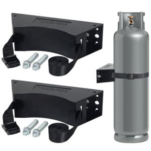 2-Pack Propane Tank Holder with Safety Chain