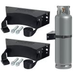 2-Pack Propane Tank Holder with Safety Chain