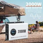 OUBOTEK 2000W Power Inverter with Remote Control