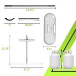 Dual Propane Tank Mount for Travel Trailers