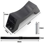 Propane Tank Holder with Safety Chain - Black