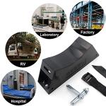 Propane Tank Holder with Safety Chain - Black