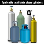 Propane Tank Holder with Safety Chain - Black