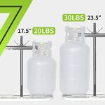 Dual Propane Tank Mount for Travel Trailers