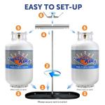 Flame King Dual Propane Tank Rack for RVs